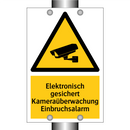 Elektronisch gesichert Kameraüberwachung Einbruchsalarm