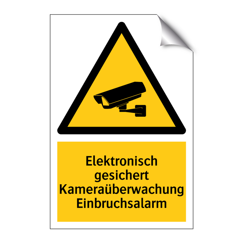 Elektronisch gesichert Kameraüberwachung Einbruchsalarm