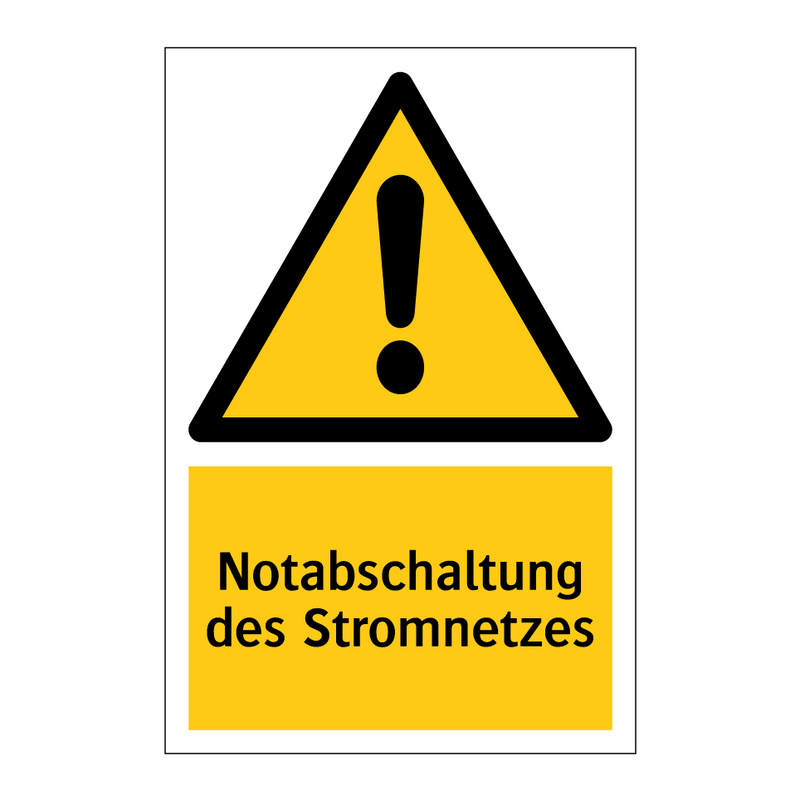 Notabschaltung des Stromnetzes