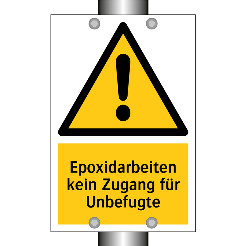 Epoxidarbeiten kein Zugang für Unbefugte
