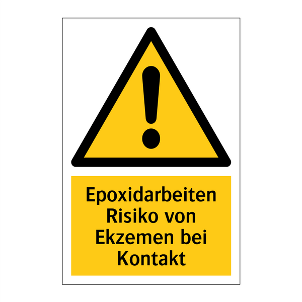 Epoxidarbeiten Risiko von Ekzemen bei Kontakt