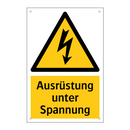 Ausrüstung unter Spannung