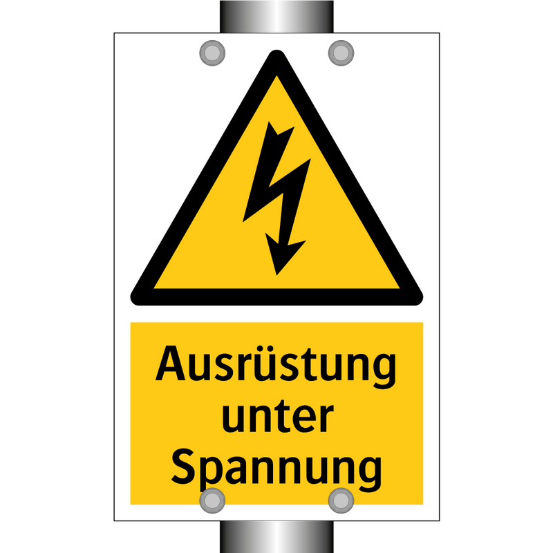 Ausrüstung unter Spannung