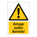 Anlage außer Betrieb!