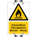 Entzündbare Flüssigkeiten Benzin - Diesel