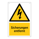 Sicherungen entfernt