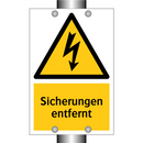 Sicherungen entfernt