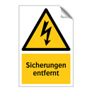 Sicherungen entfernt