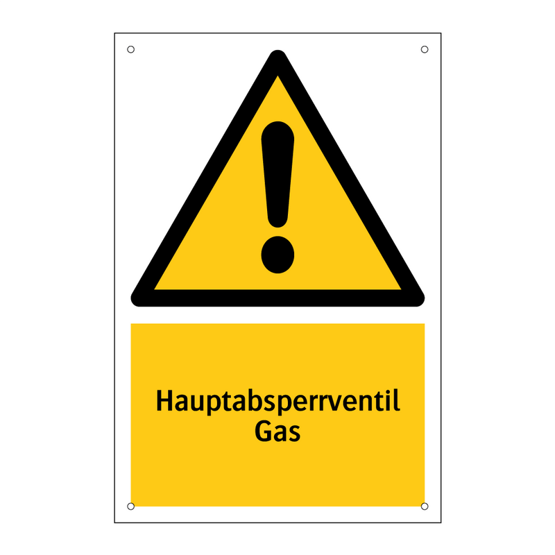 Hauptabsperrventil Gas
