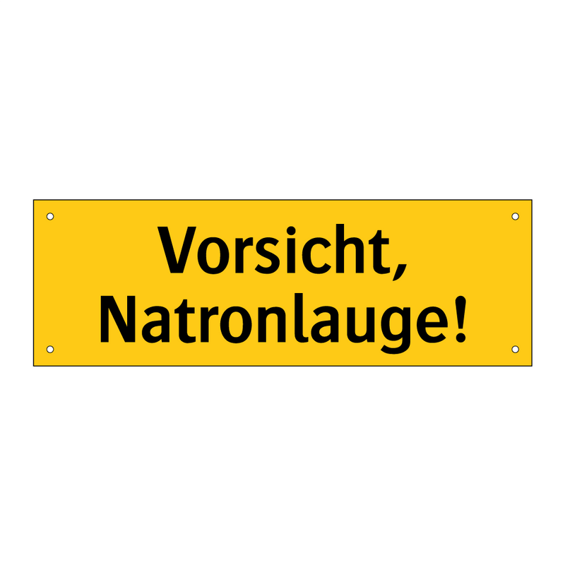 Vorsicht, Natronlauge!