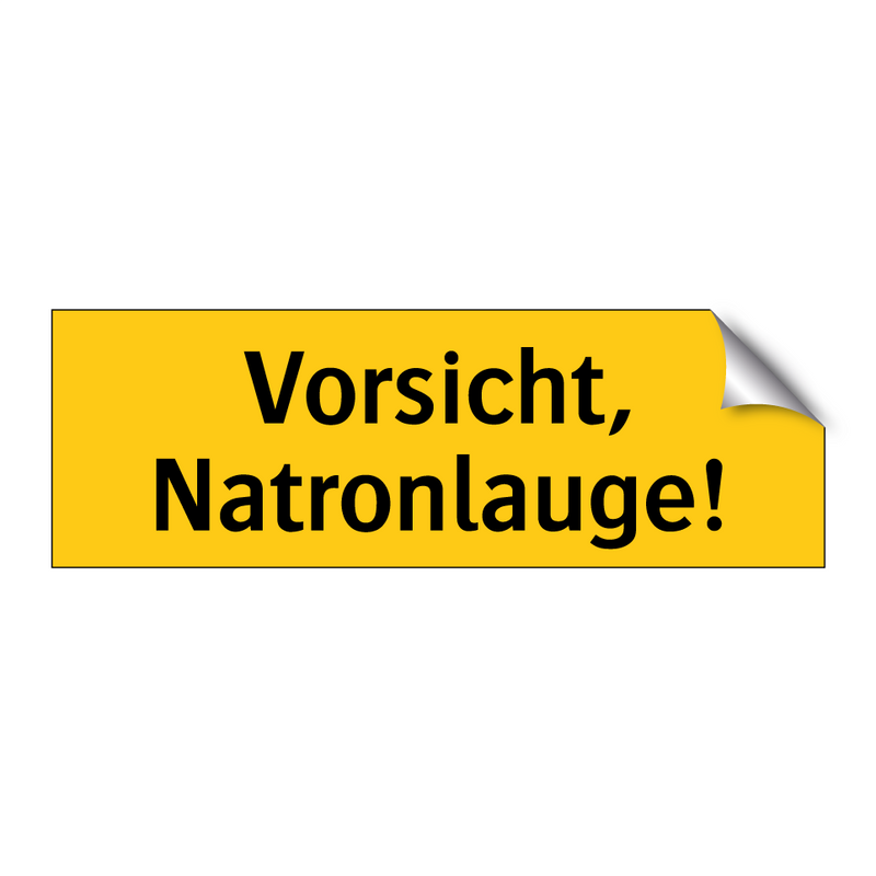 Vorsicht, Natronlauge!
