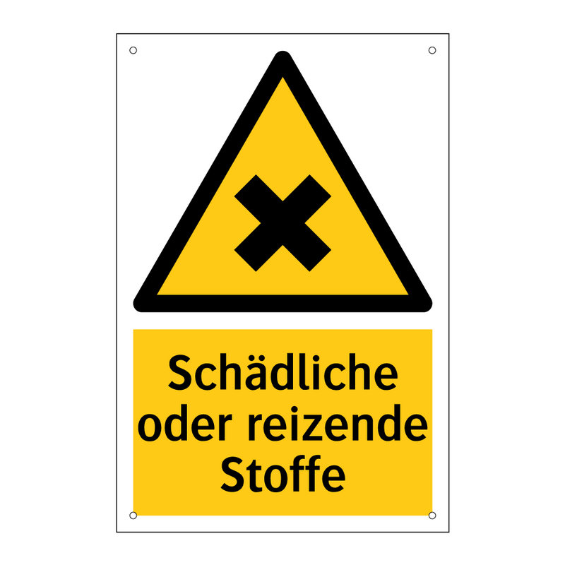 Schädliche oder reizende Stoffe