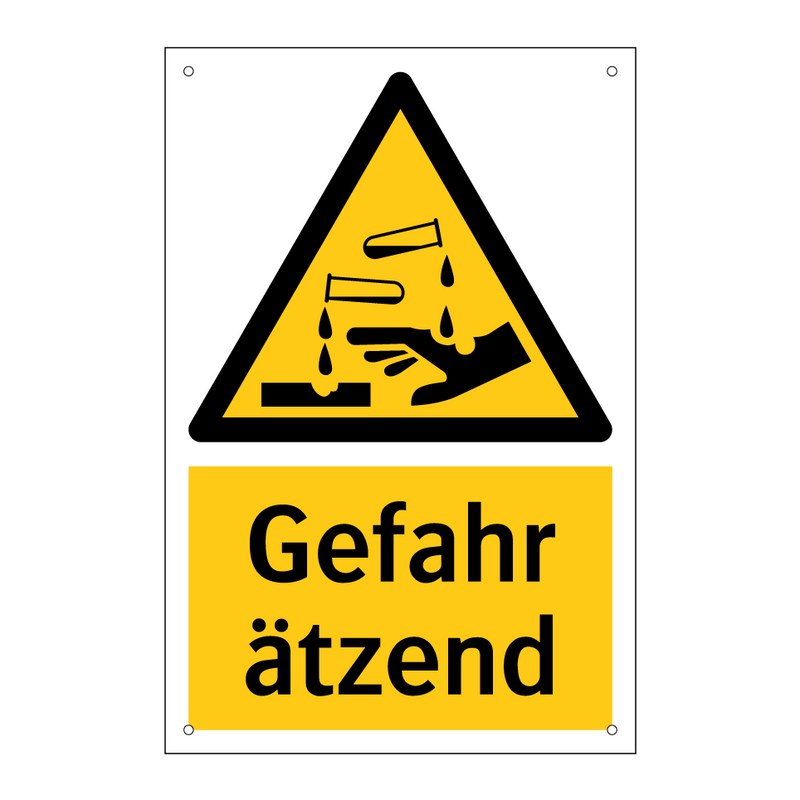 Gefahr ätzend