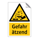 Gefahr ätzend