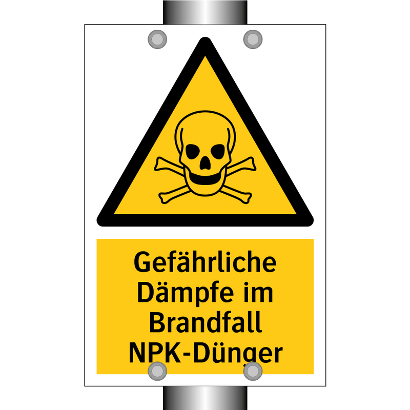 Gefährliche Dämpfe im Brandfall NPK-Dünger