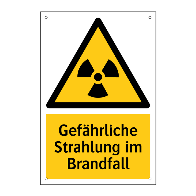 Gefährliche Strahlung im Brandfall