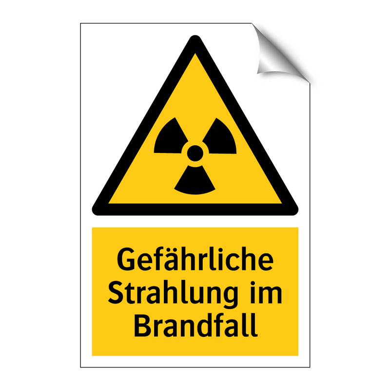 Gefährliche Strahlung im Brandfall