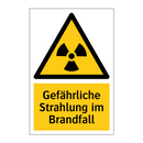 Gefährliche Strahlung im Brandfall