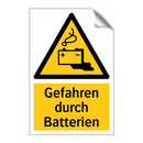 Gefahren durch Batterien