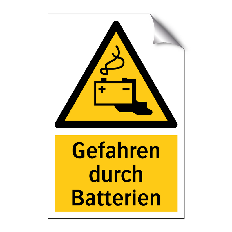 Gefahren durch Batterien