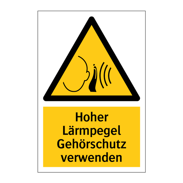 Hoher Lärmpegel Gehörschutz verwenden