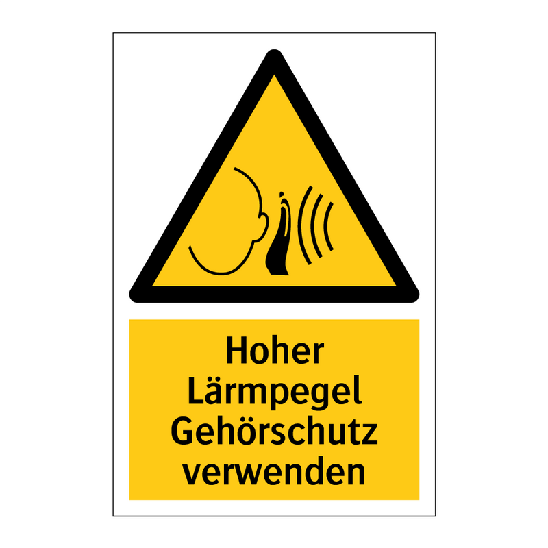 Hoher Lärmpegel Gehörschutz verwenden