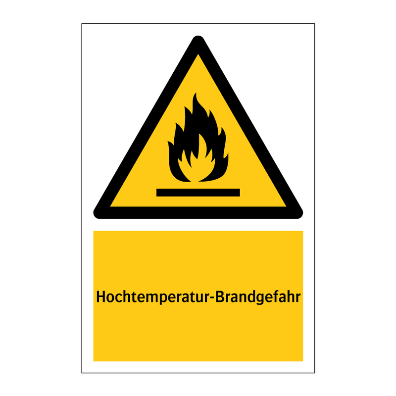 Hochtemperatur-Brandgefahr