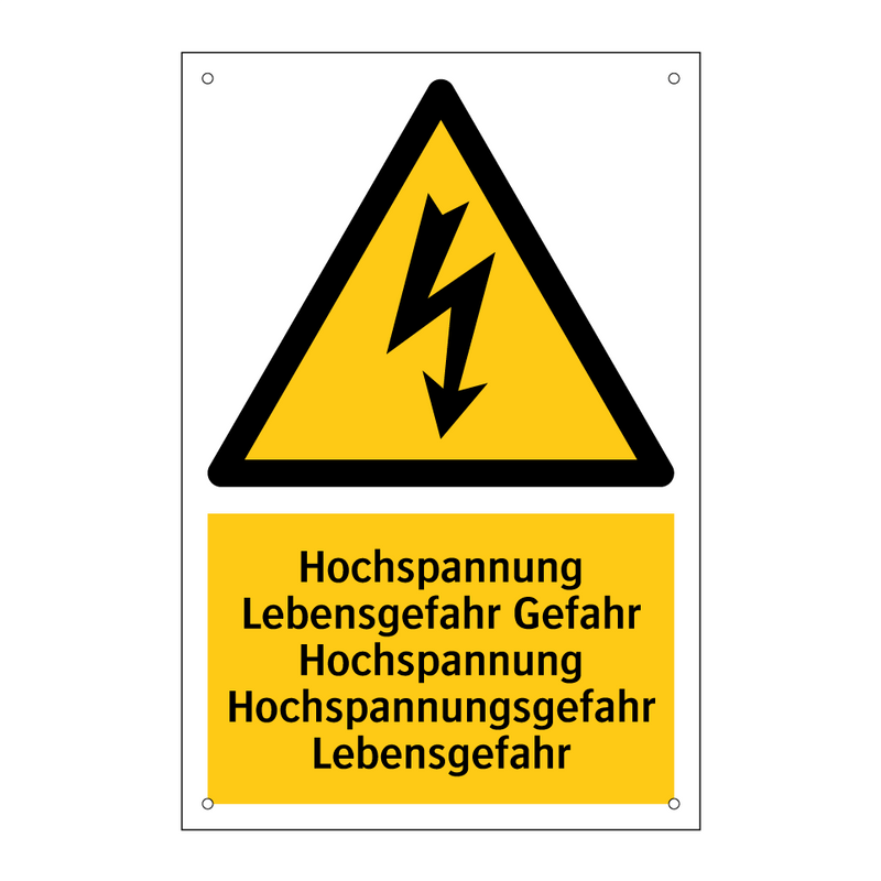 Hochspannung Lebensgefahr Gefahr Hochspannung Hochspannungsgefahr Lebensgefahr