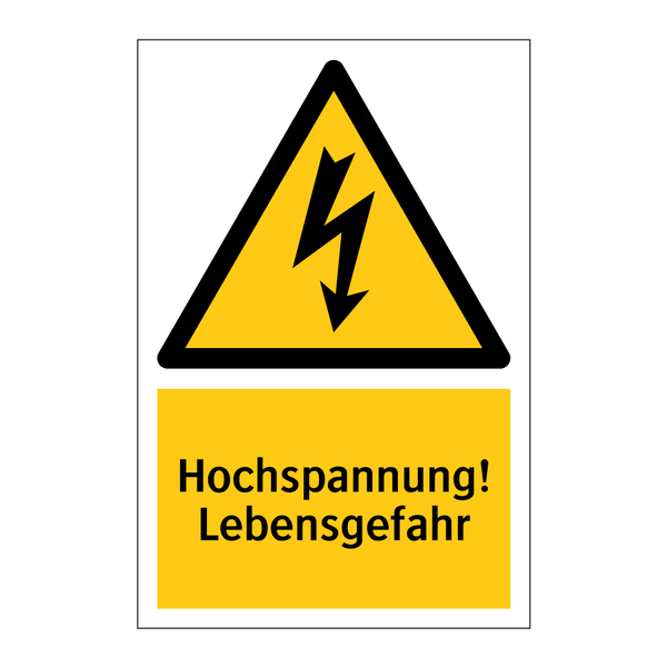 Hochspannung! Lebensgefahr