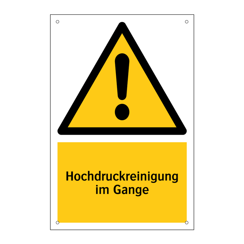 Hochdruckreinigung im Gange