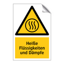 Heiße Flüssigkeiten und Dämpfe