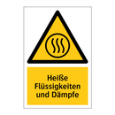 Heiße Flüssigkeiten und Dämpfe