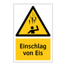 Einschlag von Eis