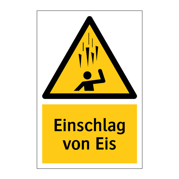 Einschlag von Eis