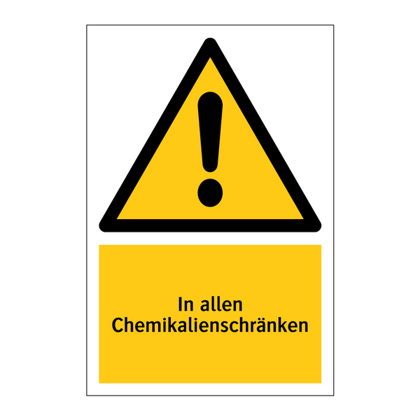 In allen Chemikalienschränken