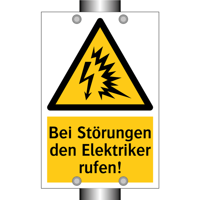 Bei Störungen den Elektriker rufen!