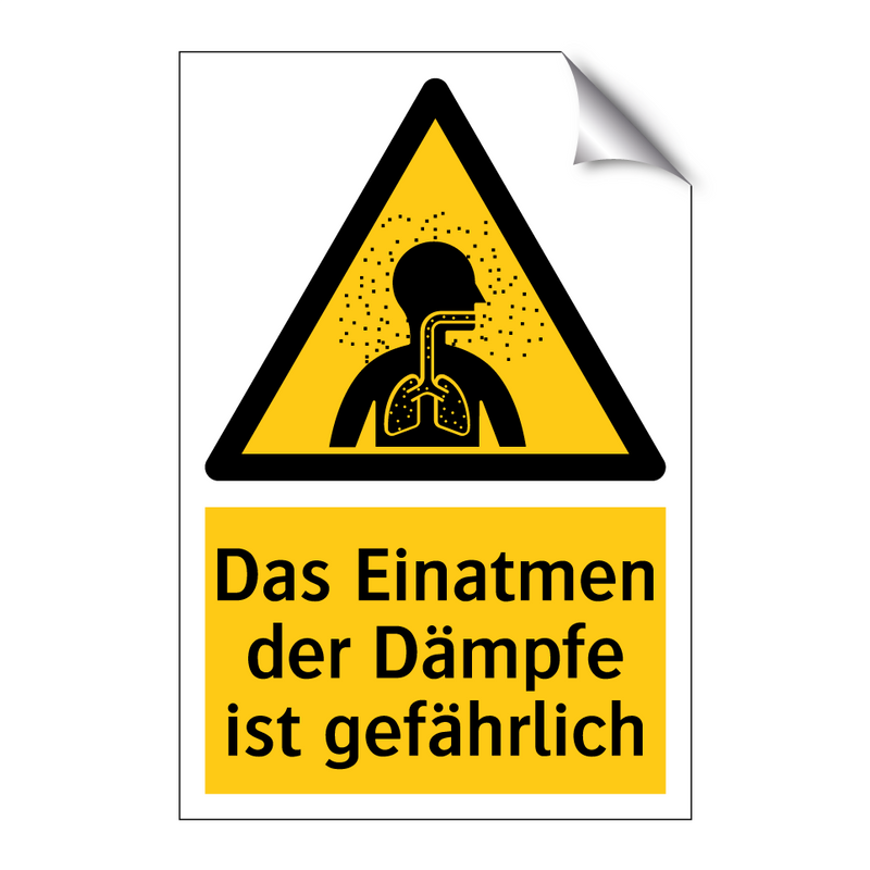 Das Einatmen der Dämpfe ist gefährlich