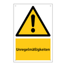 Unregelmäßigkeiten