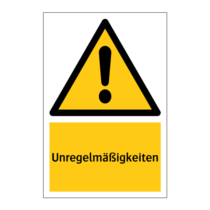 Unregelmäßigkeiten