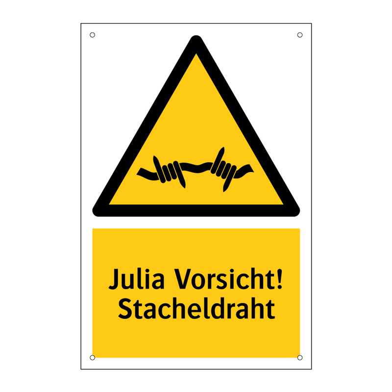 Julia Vorsicht! Stacheldraht