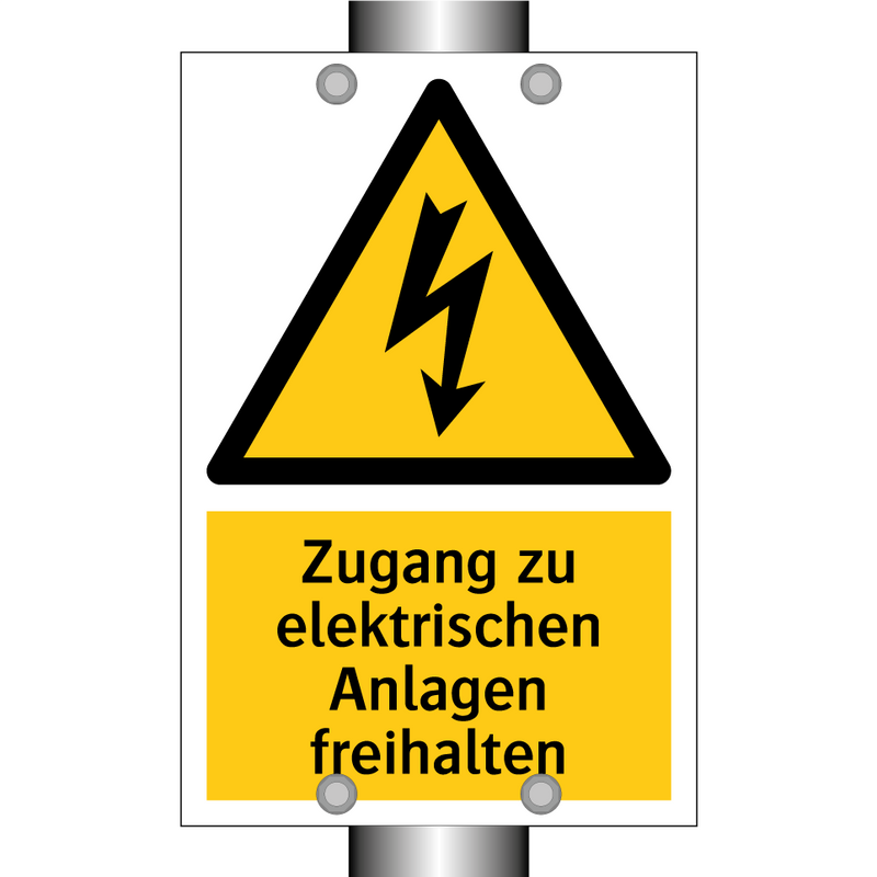 Zugang zu elektrischen Anlagen freihalten