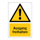 Ausgang freihalten