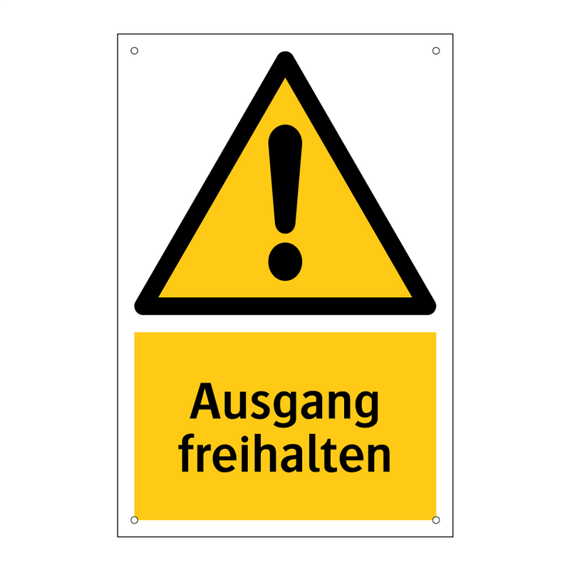Ausgang freihalten
