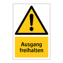 Ausgang freihalten