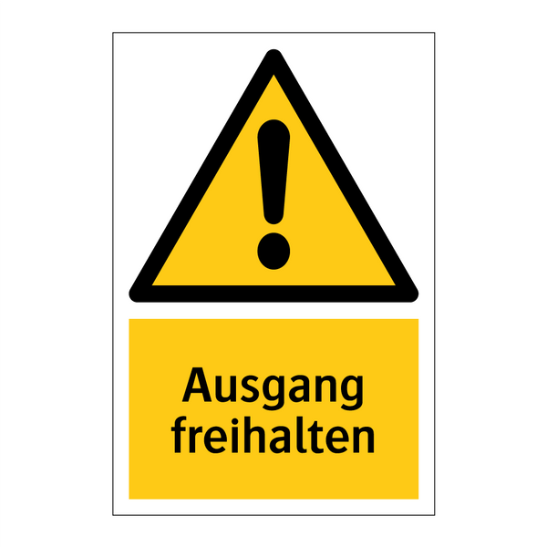 Ausgang freihalten