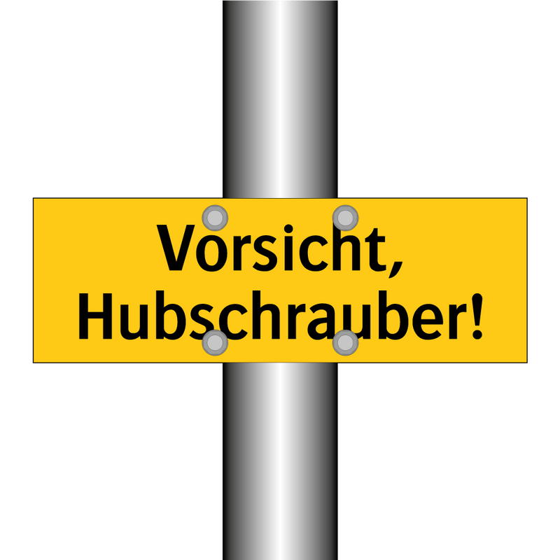 Vorsicht, Hubschrauber!