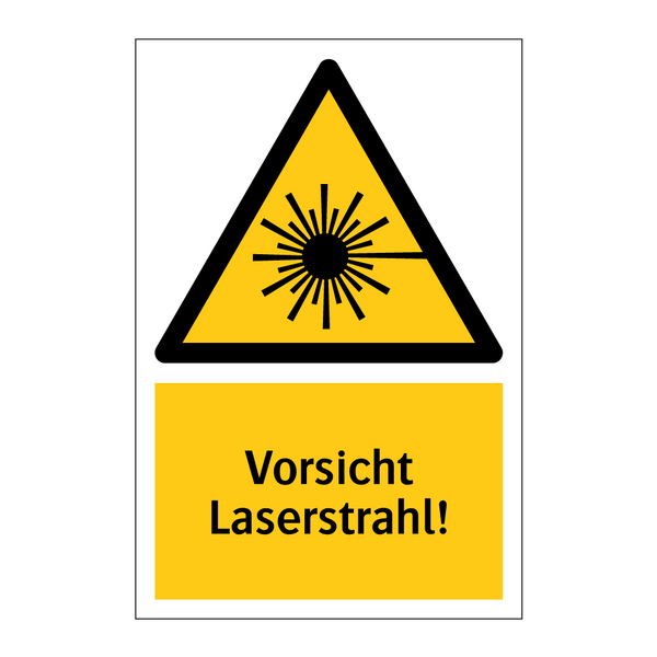 Vorsicht Laserstrahl!