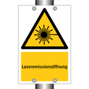 Laseremissionsöffnung