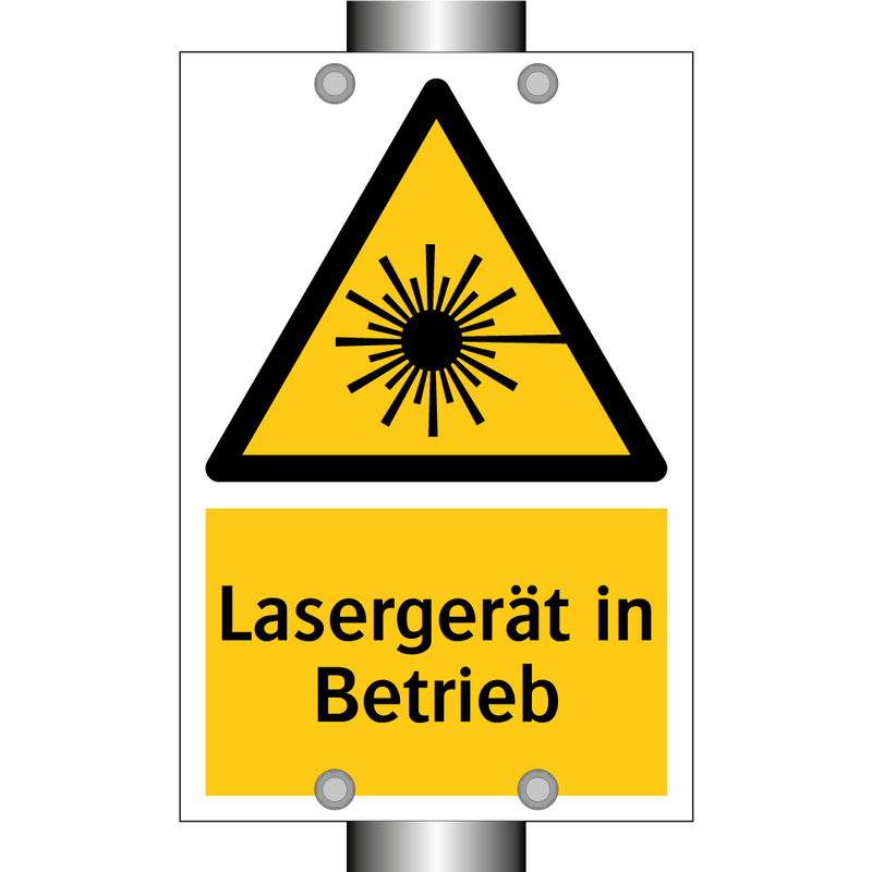 Lasergerät in Betrieb