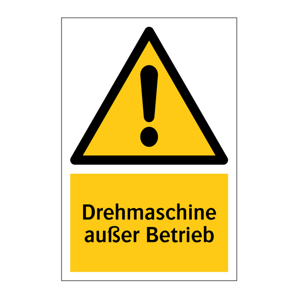 Drehmaschine außer Betrieb